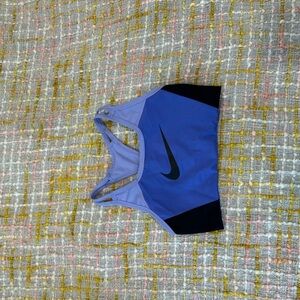 Nike Purple and Black Sports Bra